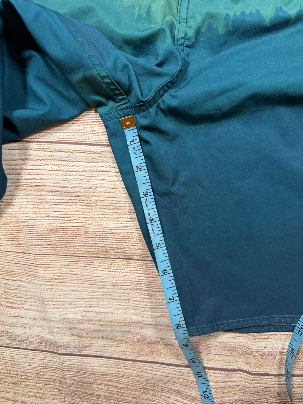 tentree Men's‎ Blue and Green Gradient Boardshorts